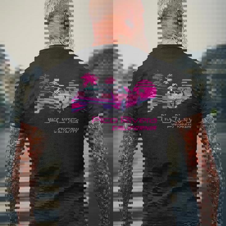 レトロ ピコ リベラ カリフォルニア メンズTシャツ バックプリント 高齢者への贈り物