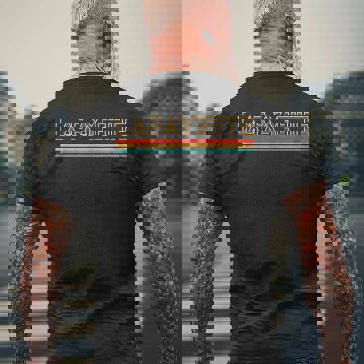 レトロ ラファイエット ルイジアナ メンズTシャツ バックプリント 高齢者への贈り物