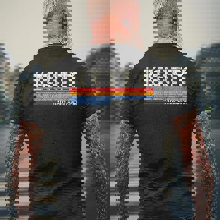 レトロ ヴィンテージ 70年代80年代スタイル ケルティ、イギリス メンズTシャツ バックプリント 高齢者への贈り物