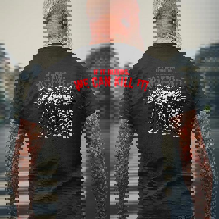 レトロなアクション映画の引用 メンズTシャツ バックプリント 高齢者への贈り物