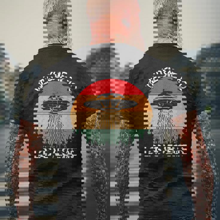 レトロベガス Ufo サイティング エイリアン メンズ レディース メンズTシャツ バックプリント 高齢者への贈り物