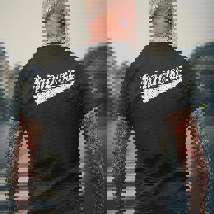 レトロモトクロス メンズTシャツ バックプリント 高齢者への贈り物