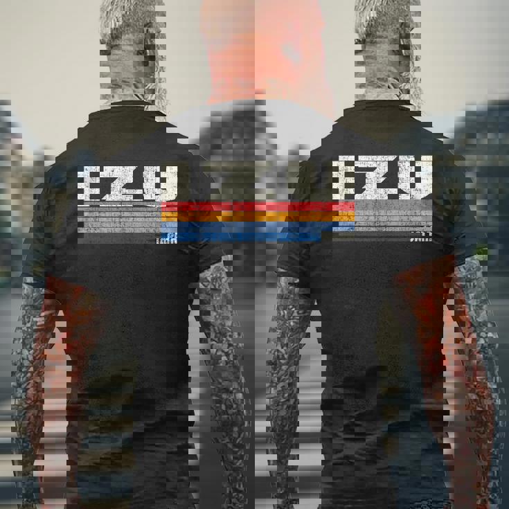 レトロヴィンテージ 70年代 80年代風 伊豆 日本 メンズTシャツ バックプリント 高齢者への贈り物