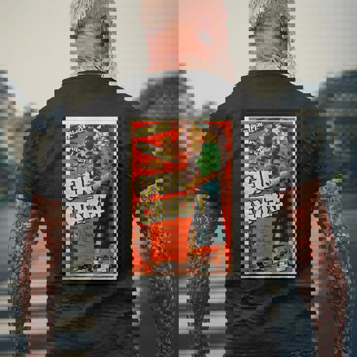 レトロヴィンテージガンクレイジーキル クレイジースリル クレイジー映画 メンズTシャツ バックプリント 高齢者への贈り物