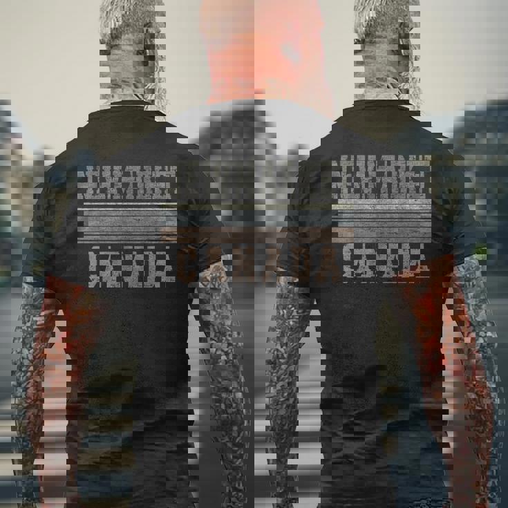 レトロ・ニューマーケット・カナダ メンズTシャツ バックプリント 高齢者への贈り物