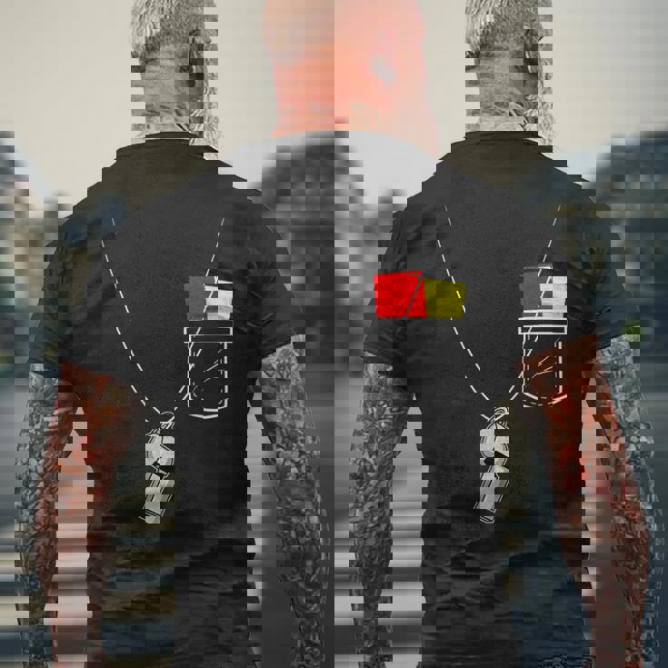 レフリーユニフォーム レフリー メンズTシャツ バックプリント 高齢者への贈り物