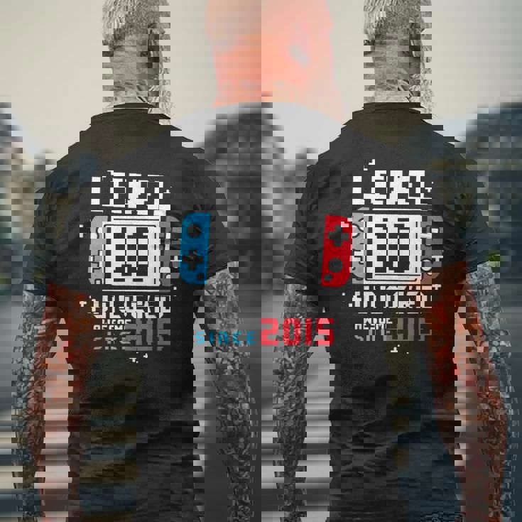 レベル 10 アンロック 面白い ビデオゲーマー 10Th メンズTシャツ バックプリント 高齢者への贈り物