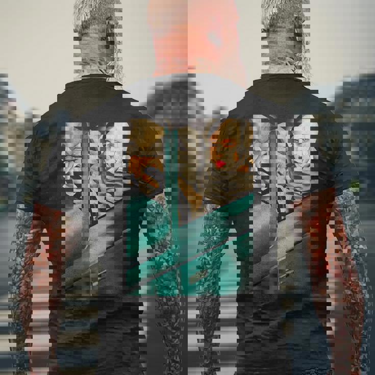 レンピカセルフポートレートの絵画autoportrait タマラ・ド・レンピッカ メンズTシャツ バックプリント 高齢者への贈り物