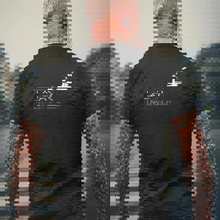 ロサンゼルス空港コードお土産lax メンズTシャツ バックプリント 高齢者への贈り物