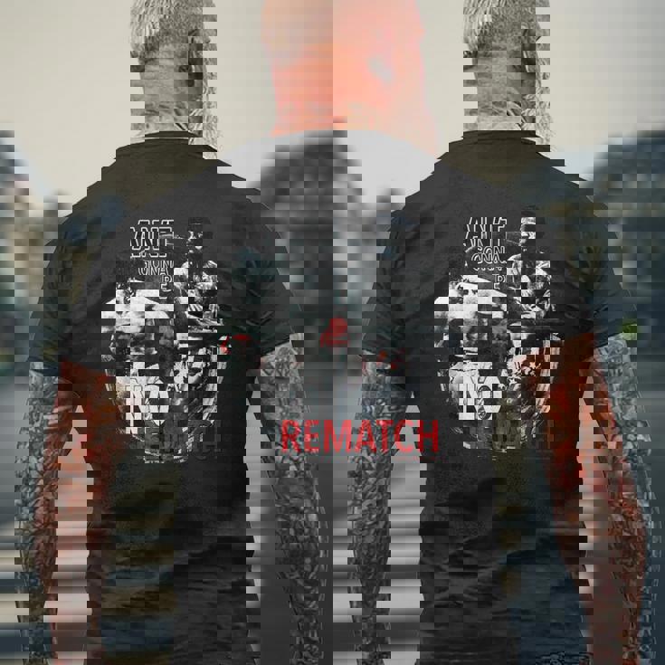 ロッキー・ノー・リマッチ メンズTシャツ バックプリント 高齢者への贈り物