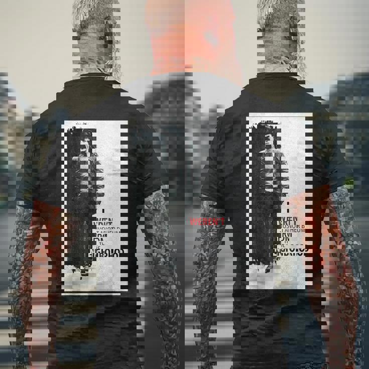 ロッキー・フロム・ザ・ネイバーフッド メンズTシャツ バックプリント 高齢者への贈り物