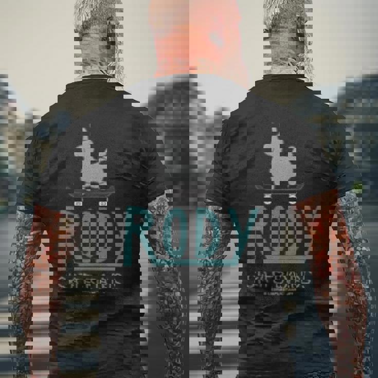 ロディ Rody（Rody Of ThetreetSkateboard_Green バックプリント メンズTシャツ バックプリント 高齢者への贈り物