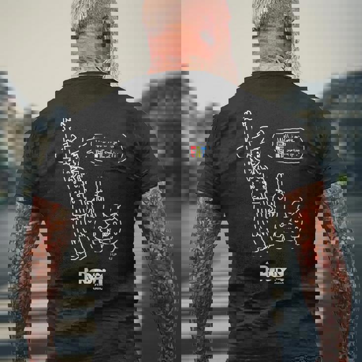 ロディ（コミックアートwh） メンズTシャツ バックプリント 高齢者への贈り物