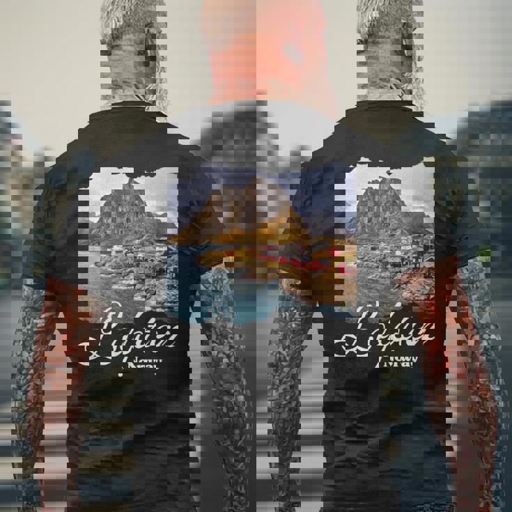 ロフォーテン諸島ノルウェーお土産ロフォーテン 長袖tシャツ メンズTシャツ バックプリント 高齢者への贈り物