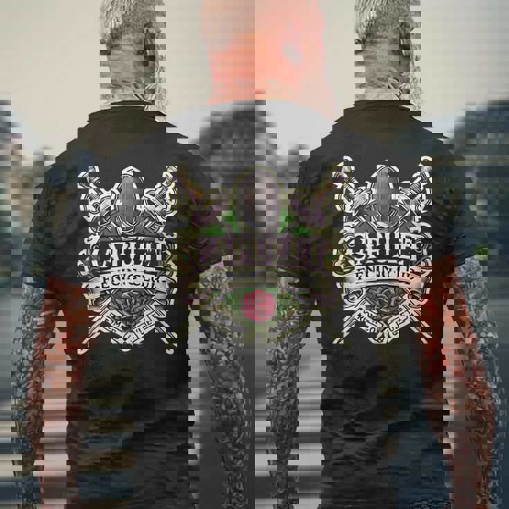 ロミオ&ジュリエット キャピュレット フェンシングクラブ シアター ミュージカル メンズTシャツ バックプリント 高齢者への贈り物