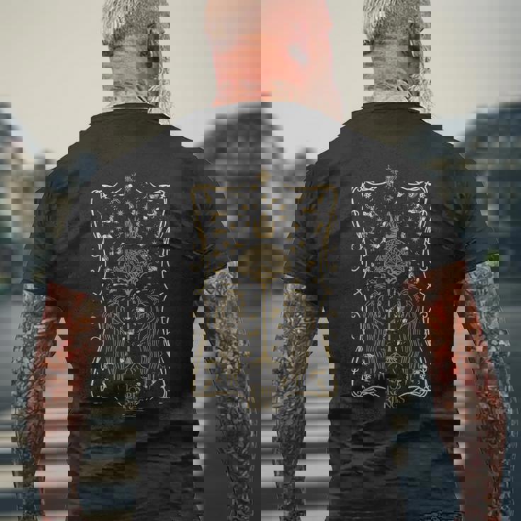 ロード・オブ・ザ・リング 黄金の神秘的な馬 メンズTシャツ バックプリント 高齢者への贈り物