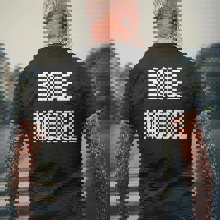 ロールモデル メンズTシャツ バックプリント 高齢者への贈り物