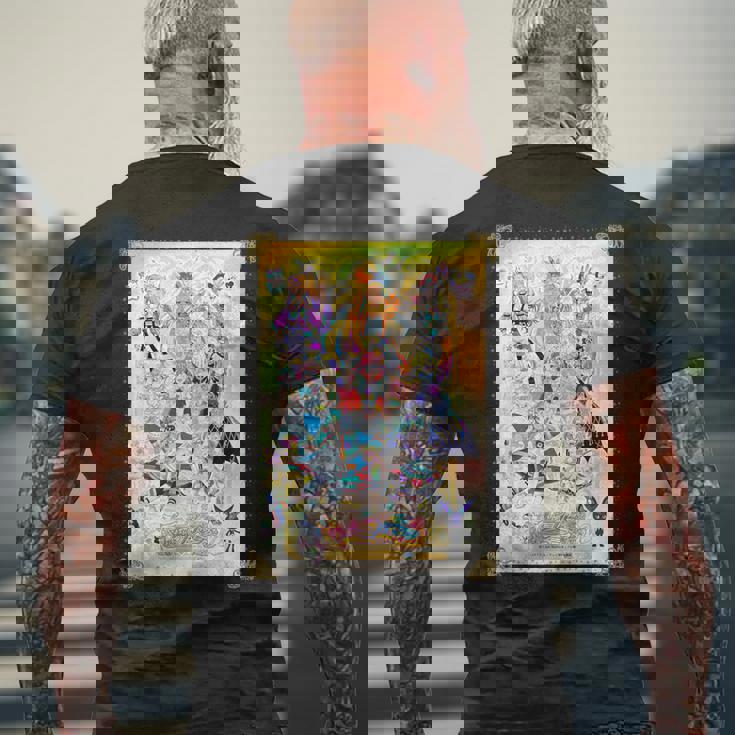 ワッチャプリマジ！ デザインb メンズTシャツ バックプリント 高齢者への贈り物