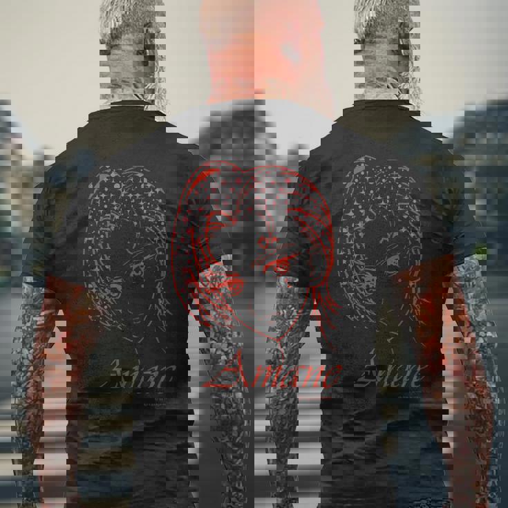 ワッチャプリマジ！ フェイスシリーズ あまね メンズTシャツ バックプリント 高齢者への贈り物