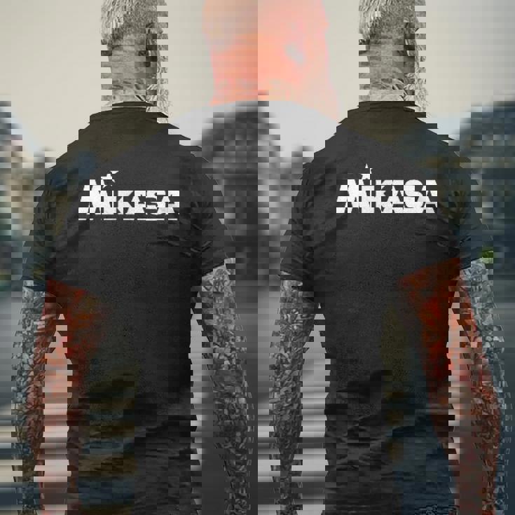 ワンポイントロゴ Wh プリント バレーボール メンズTシャツ バックプリント 高齢者への贈り物