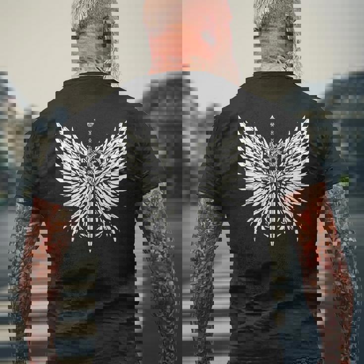 ヴァルキリーの剣 ヴァルハラ メンズTシャツ バックプリント 高齢者への贈り物