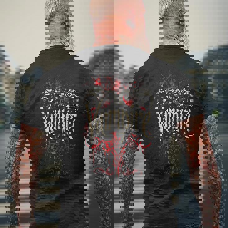 ヴァンパイア メンズTシャツ バックプリント 高齢者への贈り物