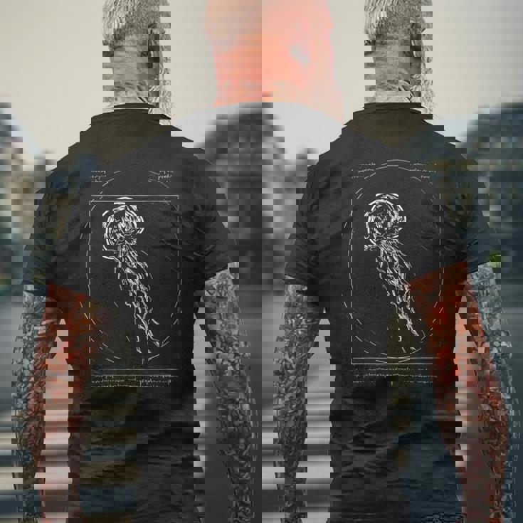 ヴィトルウィアン クラゲ 服 イラスト メデューサ クラゲ メンズTシャツ バックプリント 高齢者への贈り物