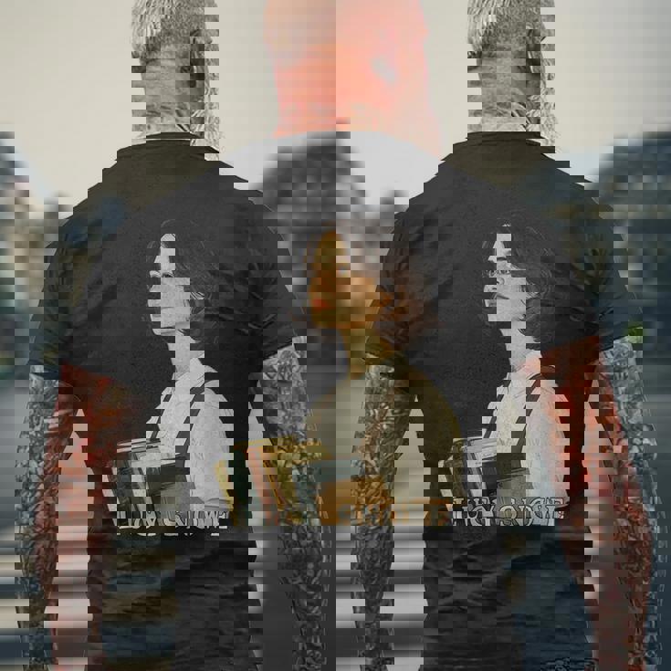 ヴィレット・シャーロット・ブロンテの古典心理小説 メンズTシャツ バックプリント 高齢者への贈り物