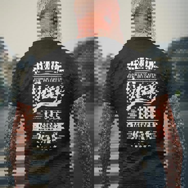 ヴィンテージ 1955 男性用 レトロ 面白い 1955 誕生日 メンズTシャツ バックプリント 高齢者への贈り物