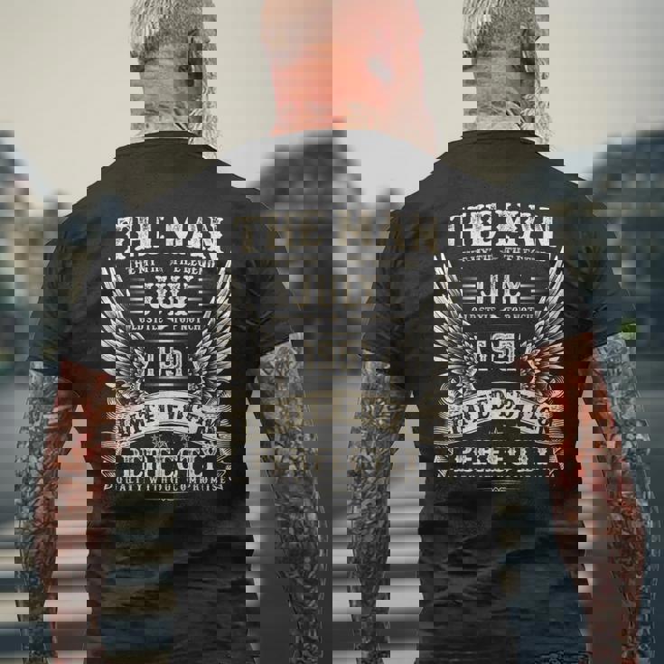 ヴィンテージ 74歳の男性向けギフト 1951年7月 74歳の誕生日 メンズTシャツ バックプリント 高齢者への贈り物