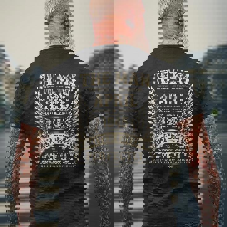 ヴィンテージ 80歳 男性 ギフト 1945年4月 80歳の誕生日 メンズTシャツ バックプリント 高齢者への贈り物