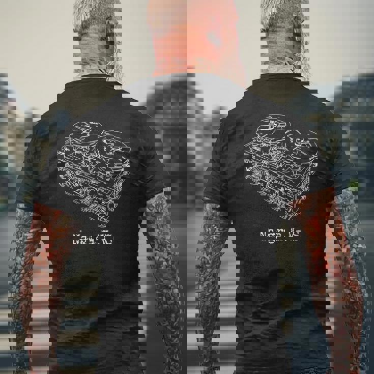 ヴィンテージ Nagra Iv-S サウンドエンジニア用オーディオレコーダー メンズTシャツ バックプリント 高齢者への贈り物