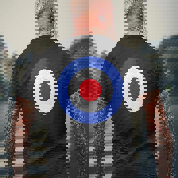 ヴィンテージ イギリス Raf Mod Bullseye レトロ シンボル ラウンデル ターゲット メンズTシャツ バックプリント 高齢者への贈り物