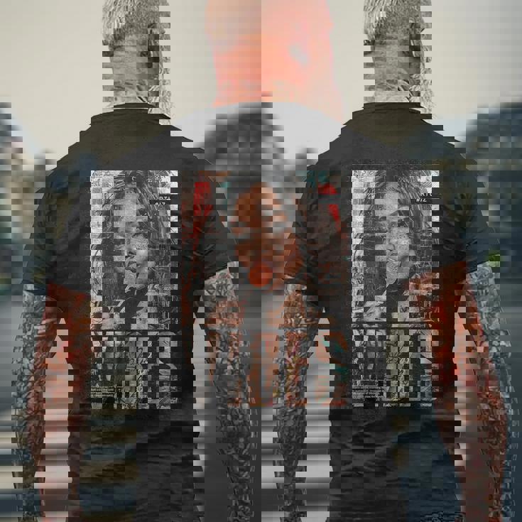 ヴィンテージ ガール マガジン カバー セクシー モデル ピンナップ メンズTシャツ バックプリント 高齢者への贈り物