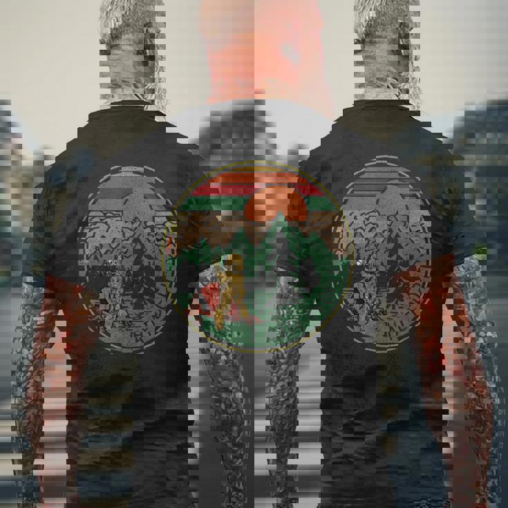 ヴィンテージ キャンプ I Hate People 面白いキャンプギフト メンズTシャツ バックプリント 高齢者への贈り物