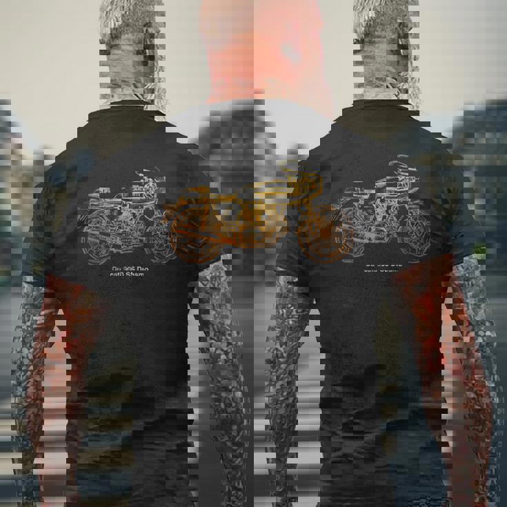 ヴィンテージ クラシック オートバイ 900S デスモシャツ 自動車tシャツ メンズTシャツ バックプリント 高齢者への贈り物