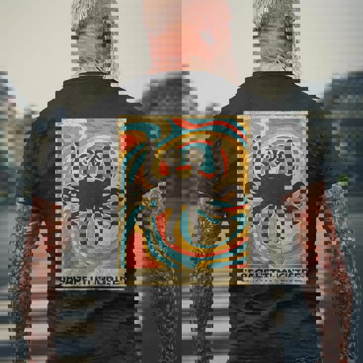 ヴィンテージ スパゲッティモンスター 無神論者 レトロギフト メンズTシャツ バックプリント 高齢者への贈り物