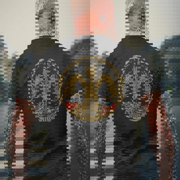 ヴィンテージ ドラゴンキング ギドラ アート サンセット 日本語 メンズTシャツ バックプリント 高齢者への贈り物