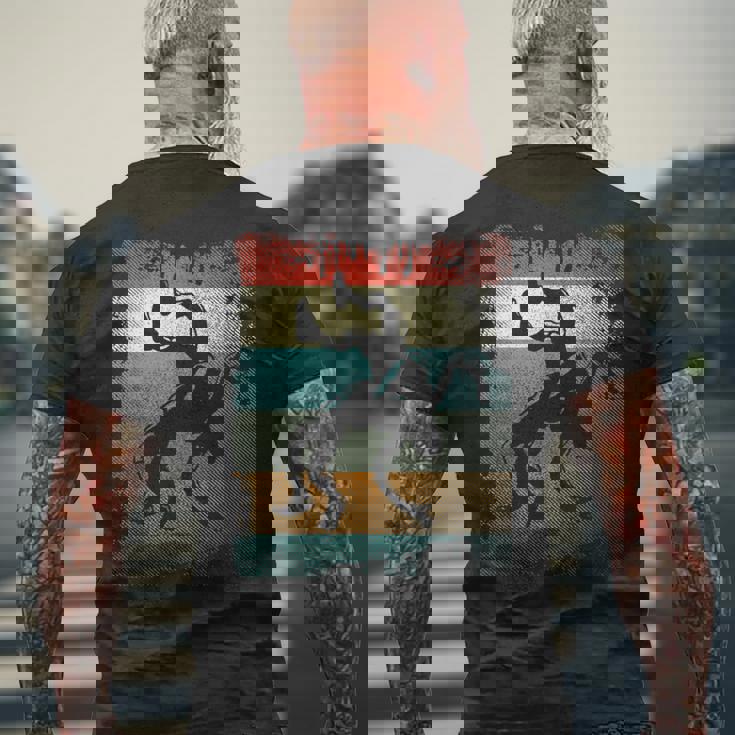 ヴィンテージ レスリング スープレックス ムーブ レスラー メンズTシャツ バックプリント 高齢者への贈り物