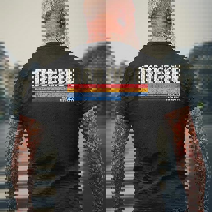 ヴィンテージ レトロ 70年代80年代スタイル マーシャルの故郷、ミネソタ州 メンズTシャツ バックプリント 高齢者への贈り物