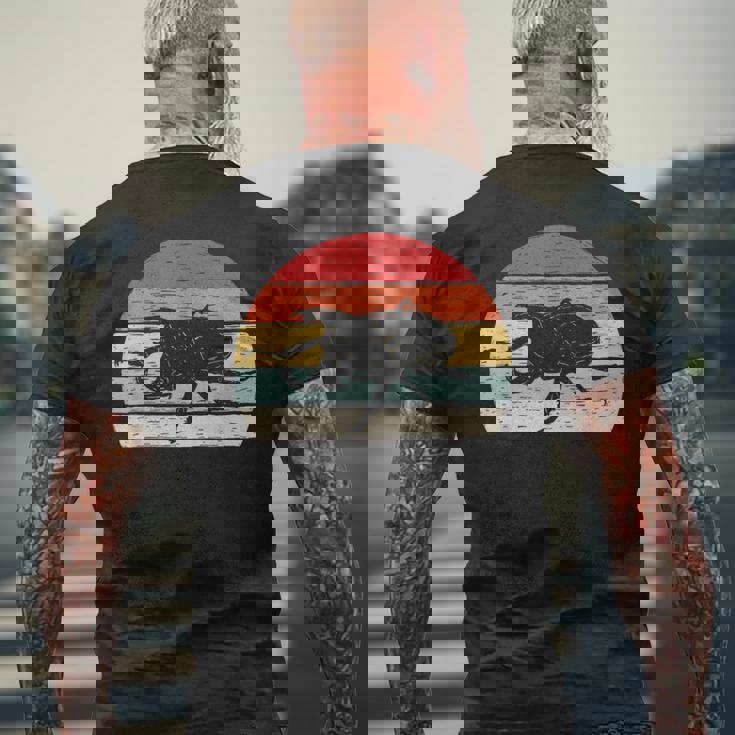 ヴィンテージ レトロ カブトムシ 昆虫 メンズTシャツ バックプリント 高齢者への贈り物