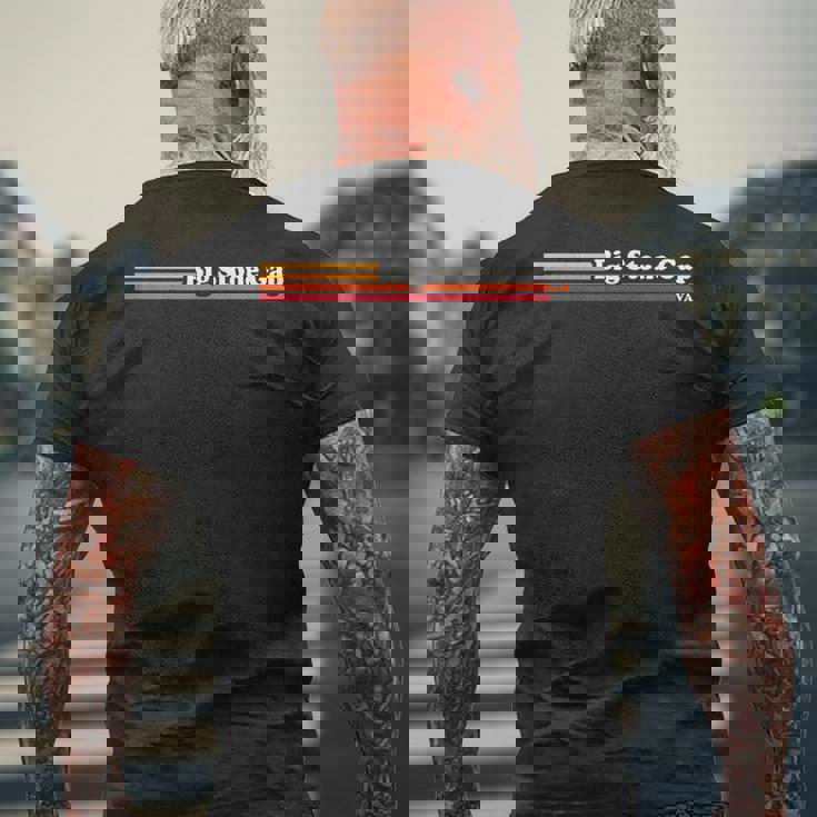 ヴィンテージ1980年代グラフィックスタイルビッグストーンギャップバージニア。 メンズTシャツ バックプリント 高齢者への贈り物