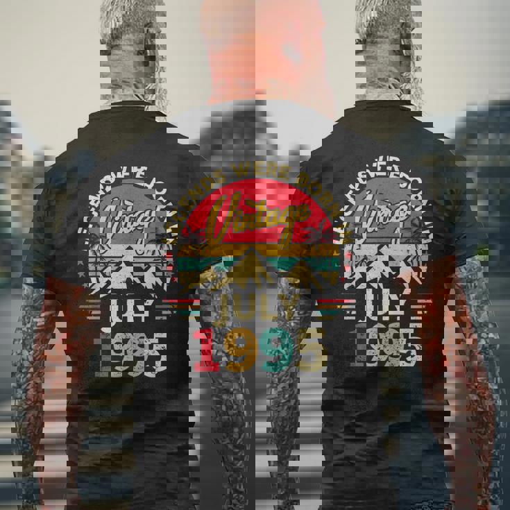 ヴィンテージ30歳の誕生日レジェンドは1995年7月に誕生しました。 メンズTシャツ バックプリント 高齢者への贈り物