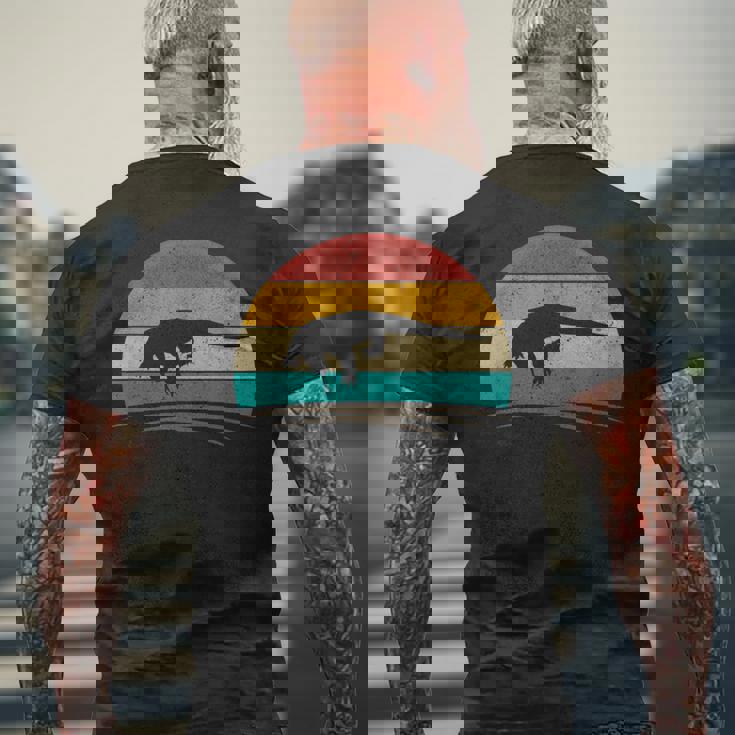 ヴィンテージコモドドラゴン レトロアンティーク調コモドドラゴン メンズTシャツ バックプリント 高齢者への贈り物