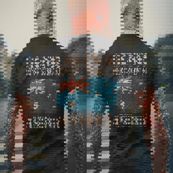 ヴィンテージデザインオーストラリア国旗オーストラリア メンズTシャツ バックプリント 高齢者への贈り物