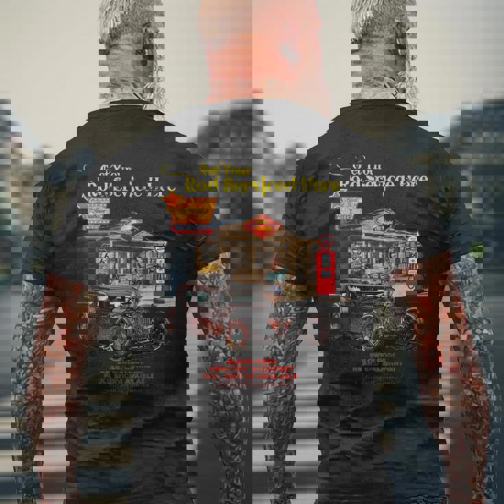 ヴィンテージラットロッドtシャツ ピンナップガール メンズtシャツ メンズTシャツ バックプリント 高齢者への贈り物