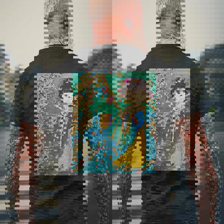 七夕少女のt-シャツ メンズTシャツ バックプリント 高齢者への贈り物