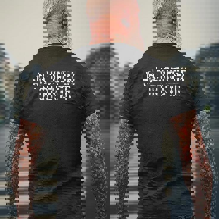 不満クリエイター 不満クリエイター メンズTシャツ バックプリント 高齢者への贈り物