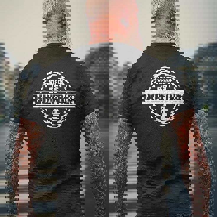 世界最高のアンダーテイカー メンズTシャツ バックプリント 高齢者への贈り物