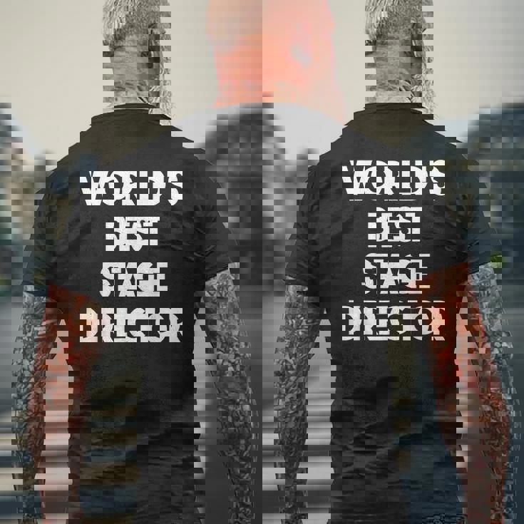 世界最高の舞台監督 メンズTシャツ バックプリント 高齢者への贈り物